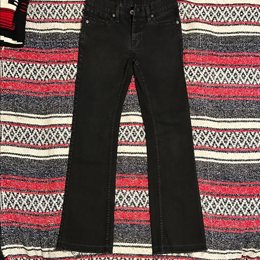 Men's Black Slim Bootcut Jeans